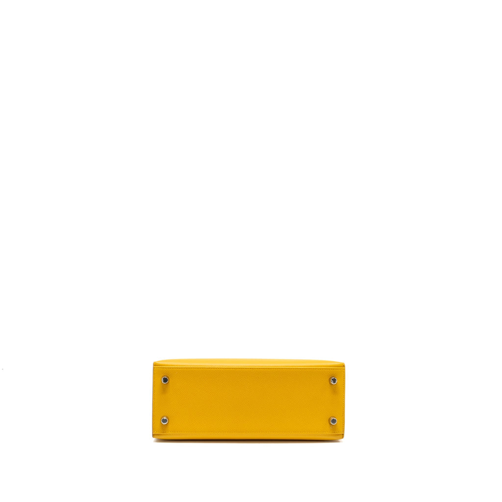 HERMES KELLY 25 EPSOM 9D JAUNE AMBER SHW