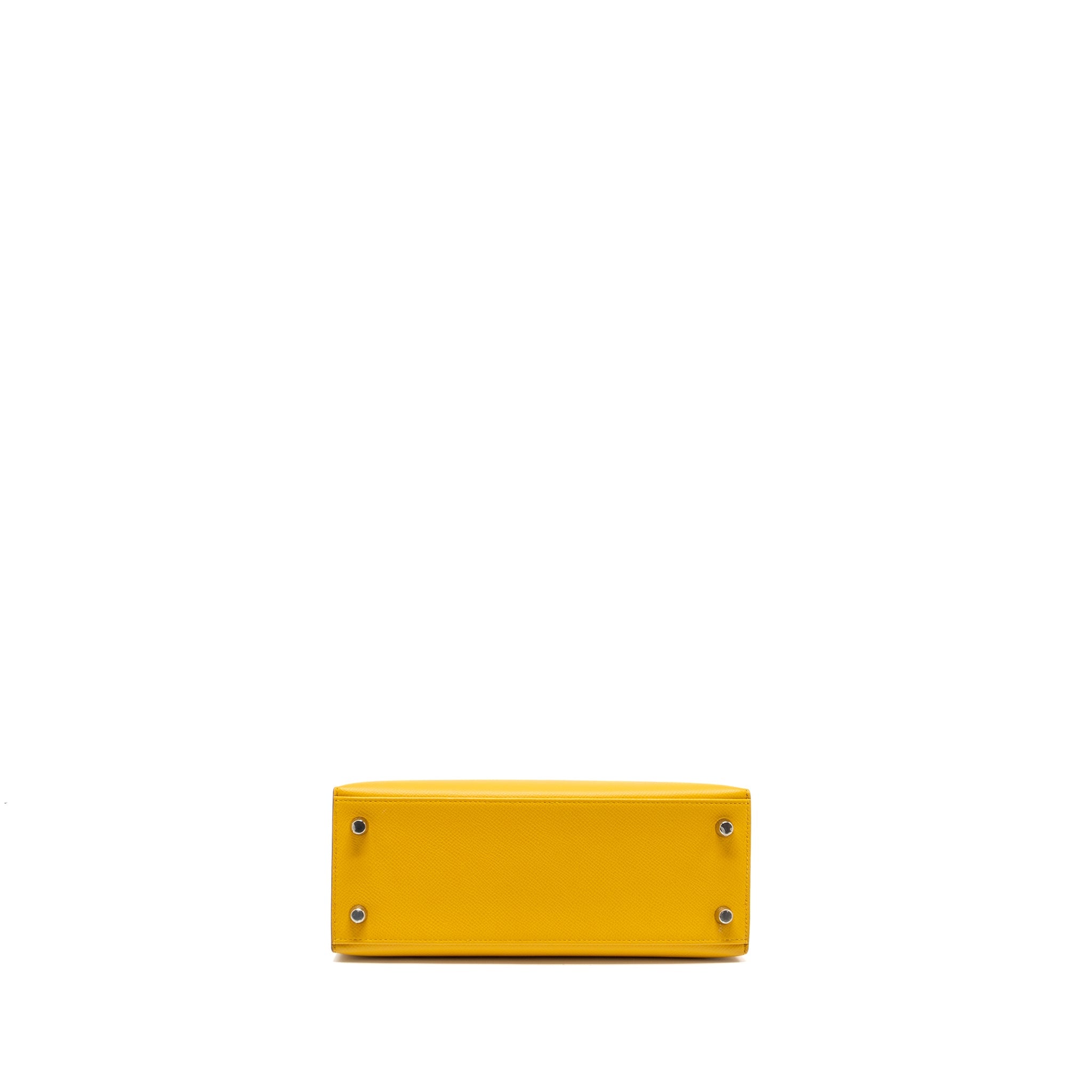 HERMES KELLY 25 EPSOM 9D JAUNE AMBER SHW