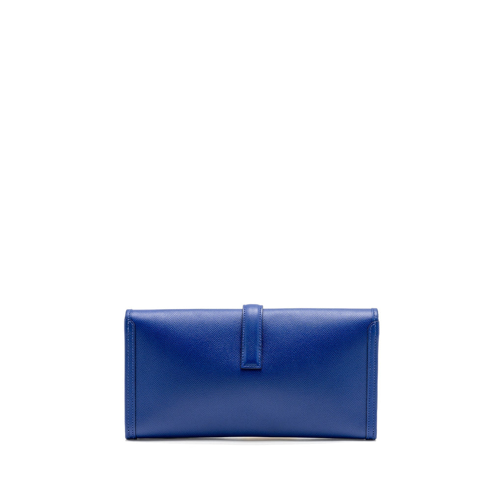 HERMES JIGE CLUTCH EPSOM BLUE ELECTRIC