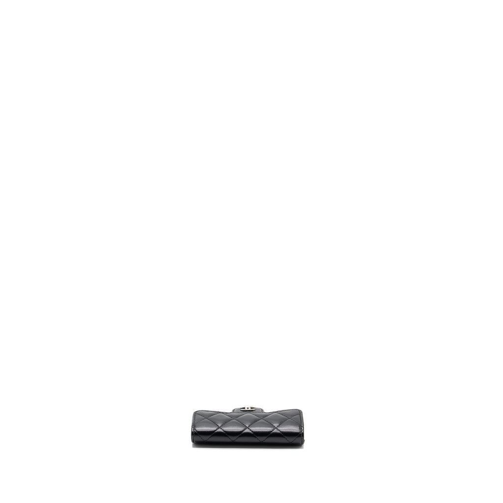 CHANEL CLASSIC FLAP CARD HOLDER LAMBSKIN BLACK SHW