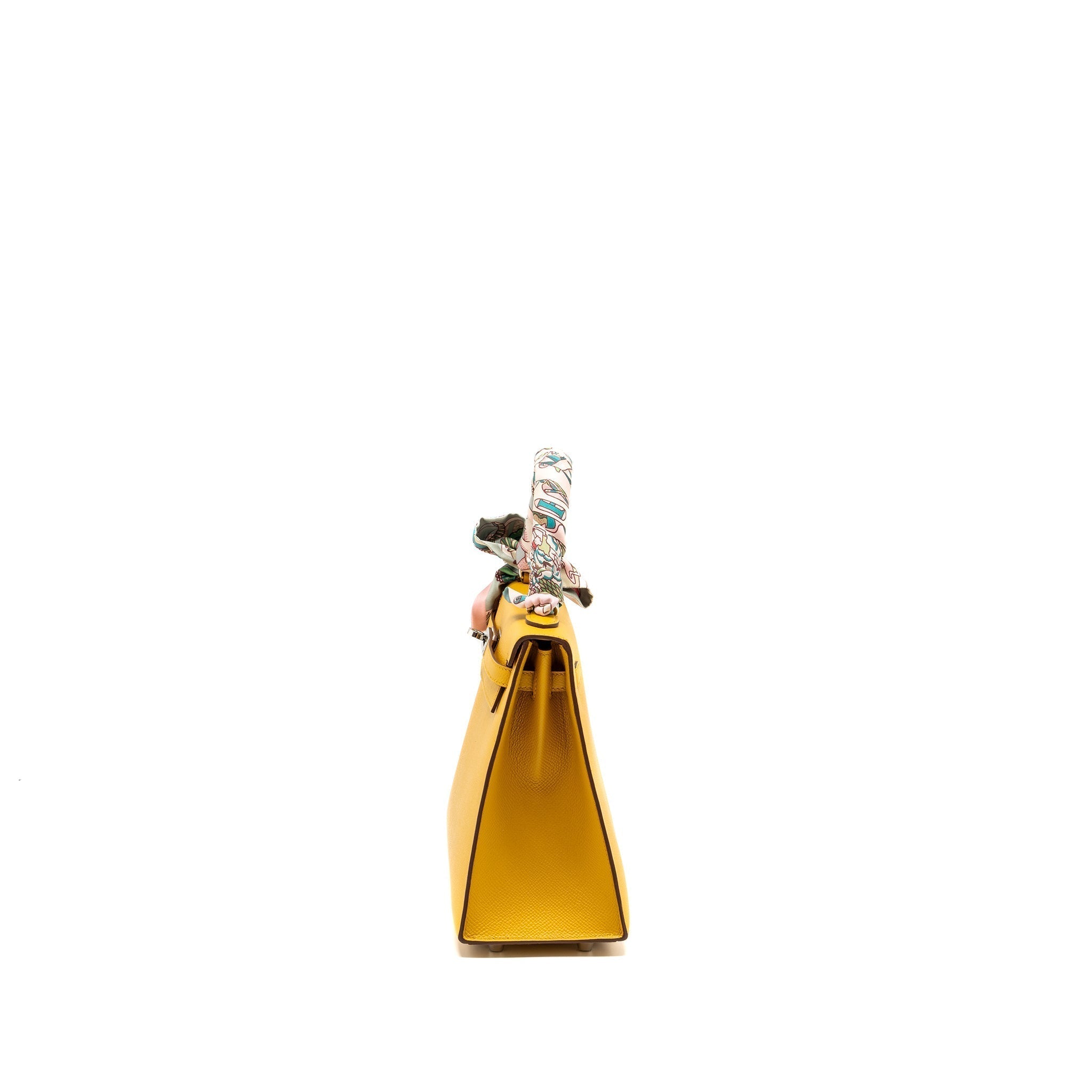 HERMES KELLY 25 EPSOM 9D JAUNE AMBER SHW