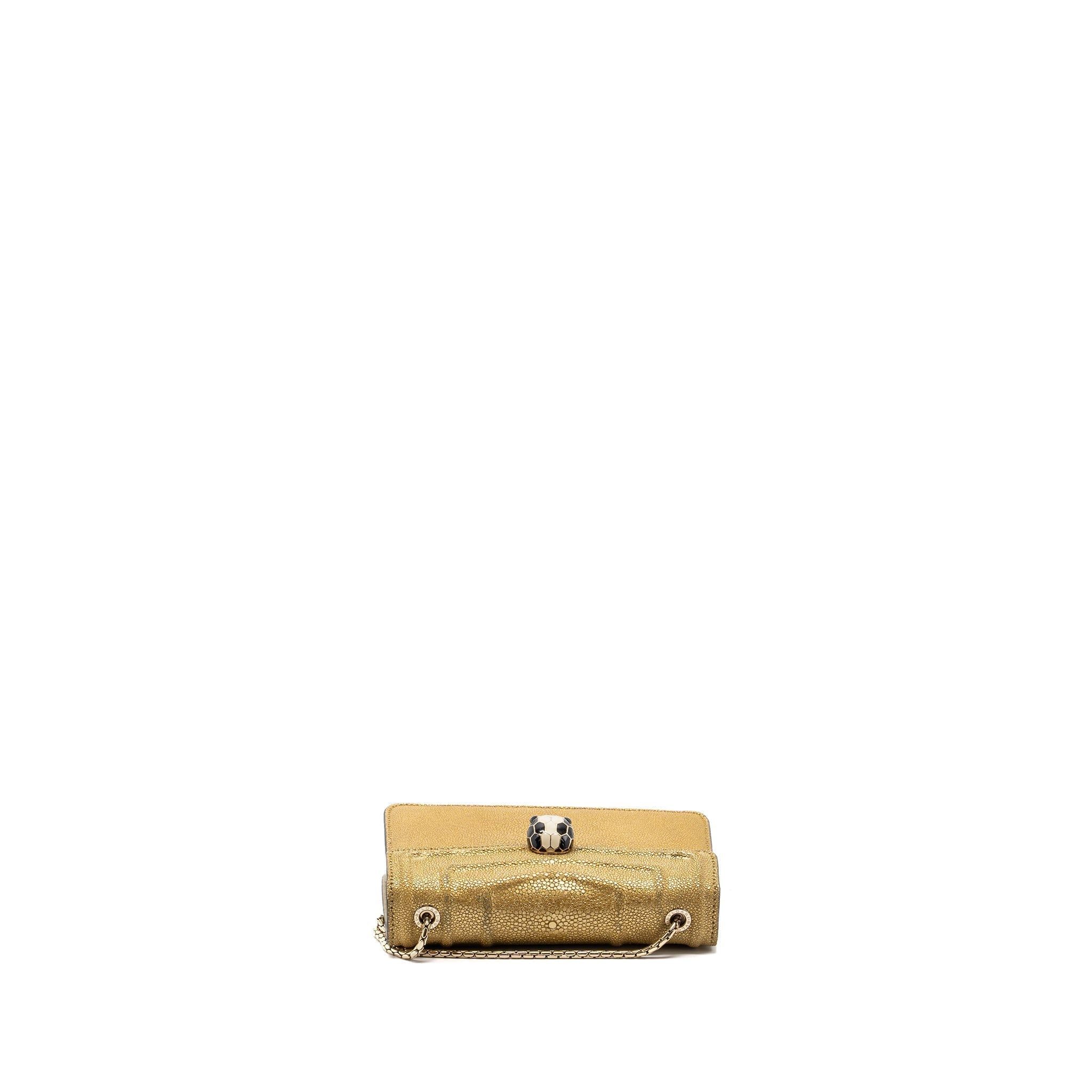 BVLGARI SERPENTI FOREVER CROSSBODY BAG STINGRAY LEATHER GOLD LGHW