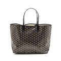 GOYARD SAINT LOUIS TOTE PM GOYARDLINE CANVAS / CALFSKIN BLACK SHW