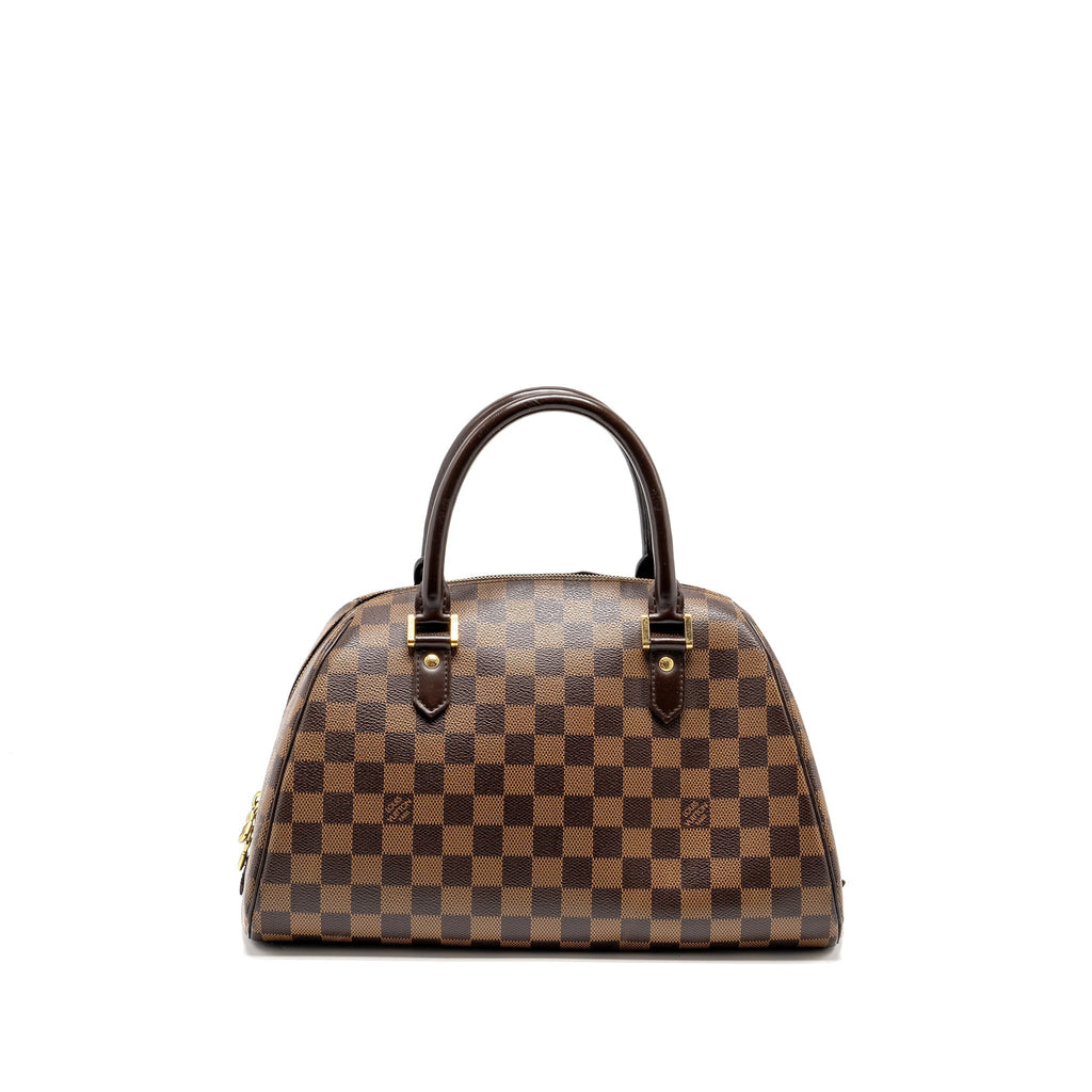 LOUIS VUITTON RIBERA MM TOTE DAMIER EBENE CANVAS GHW
