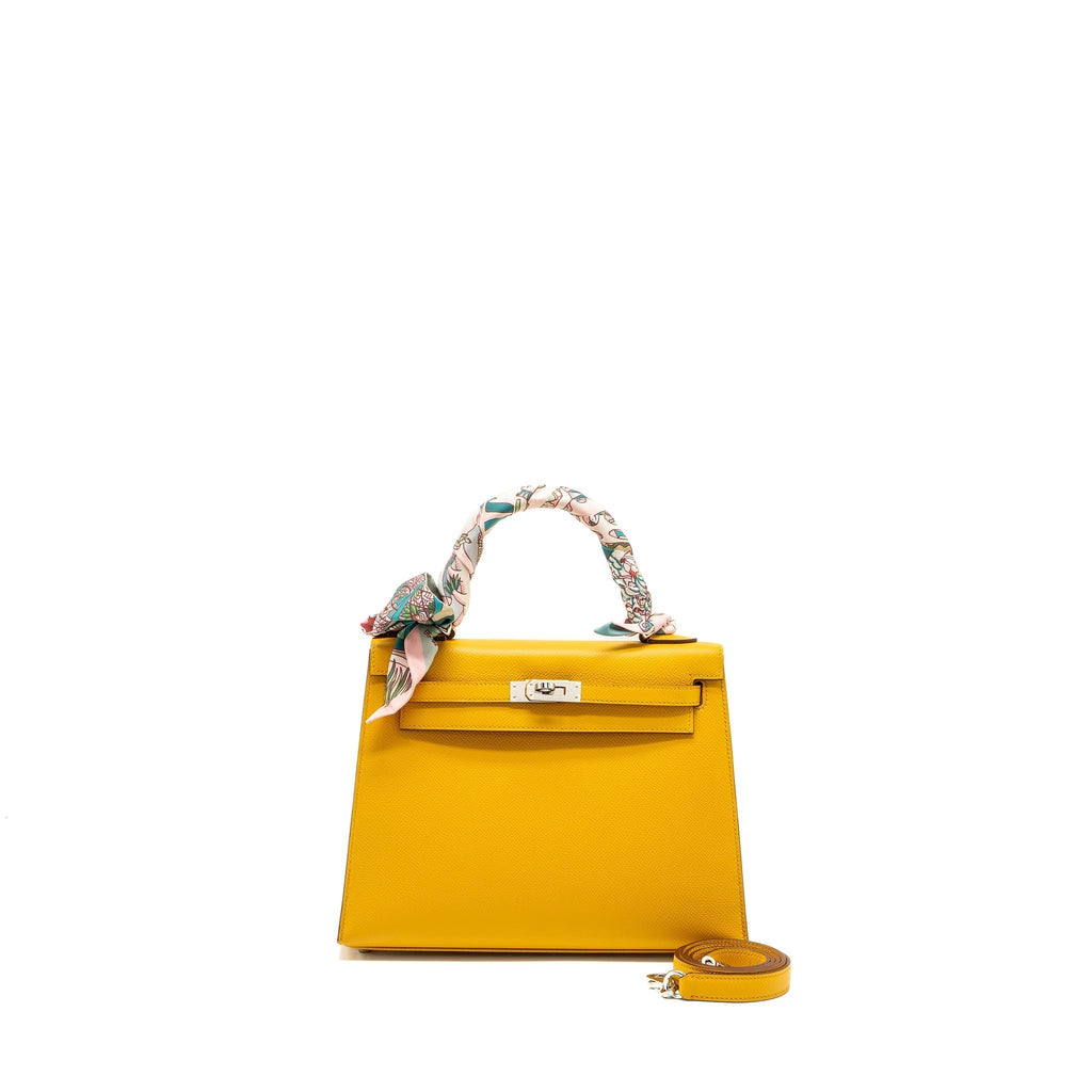 HERMES KELLY 25 EPSOM 9D JAUNE AMBER SHW