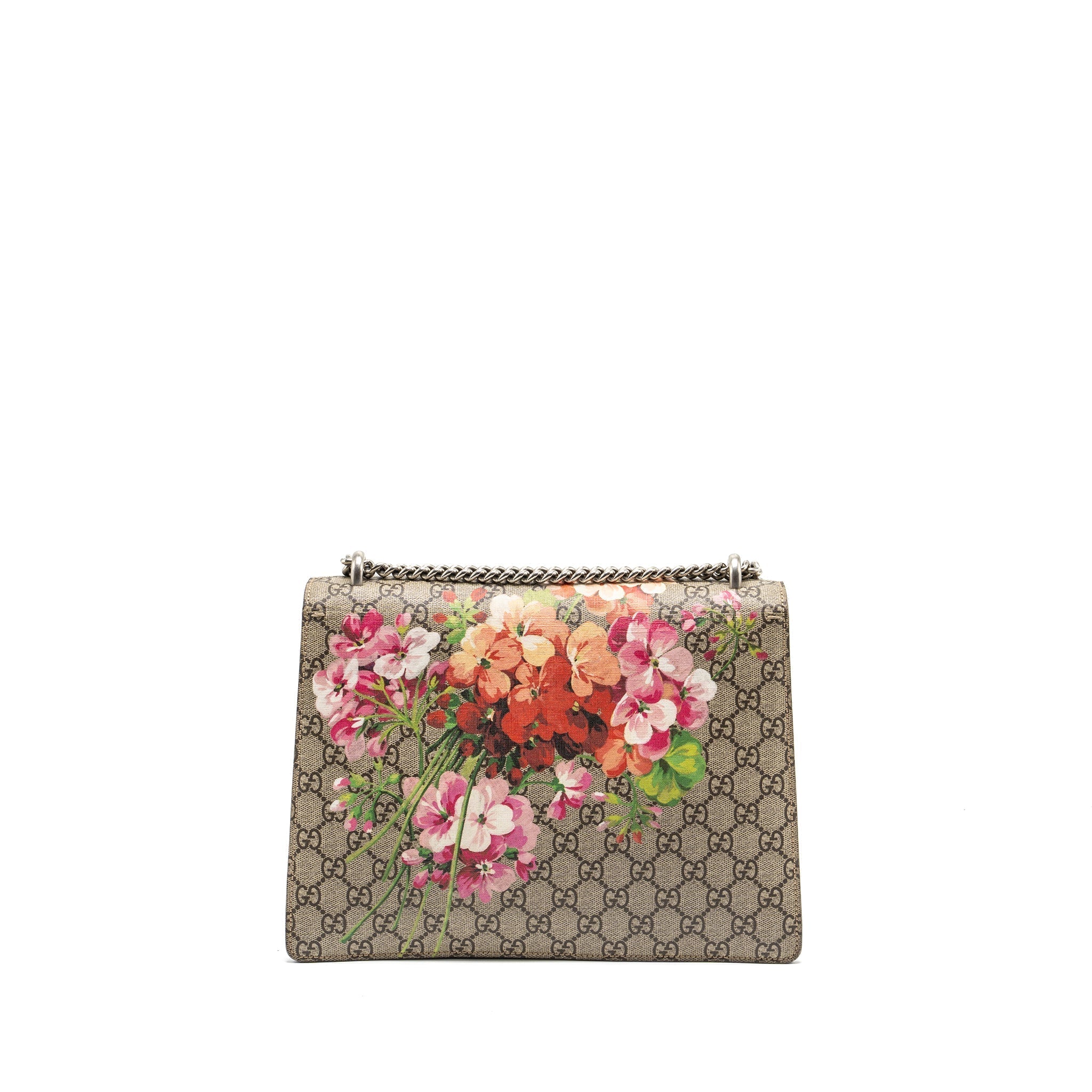 GUCCI LARGE DIONYSUS BAG GG SUPREME CANVAS WITH FLOWER PRINT MULTICOLOR SHW