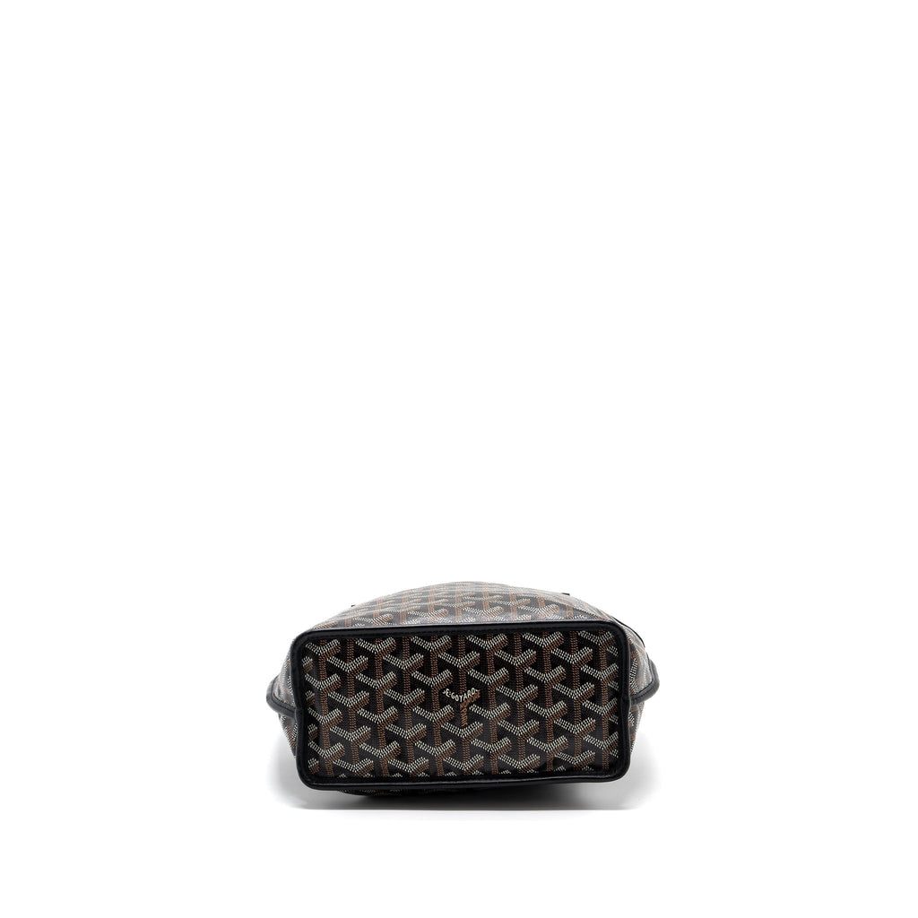 GOYARD ANJOU MINI BAG CAVAS/CALFSKIN BLACK SHW