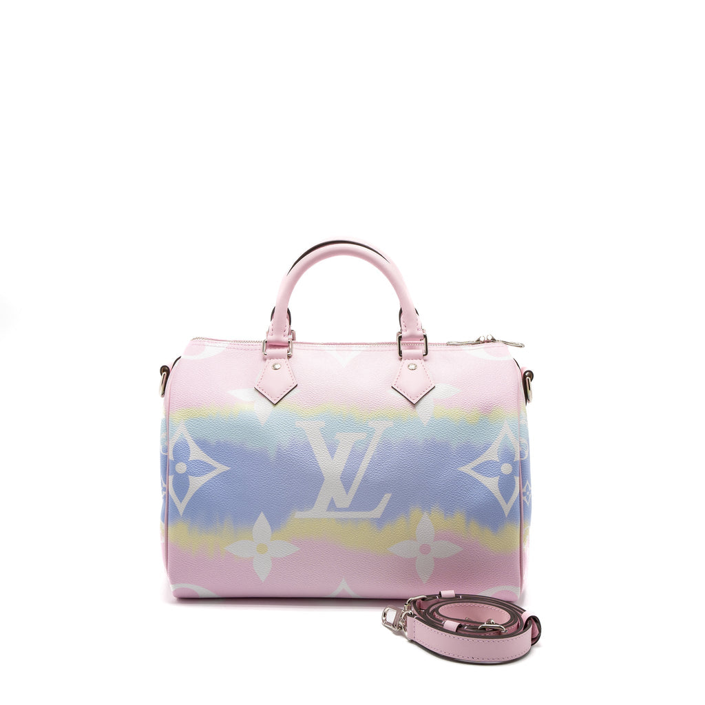 LOUIS VUITTON SPEEDY BANDOULIERE 30 MONOGRAM ESCAL GIANT CANVAS PASTEL PINK SHW
