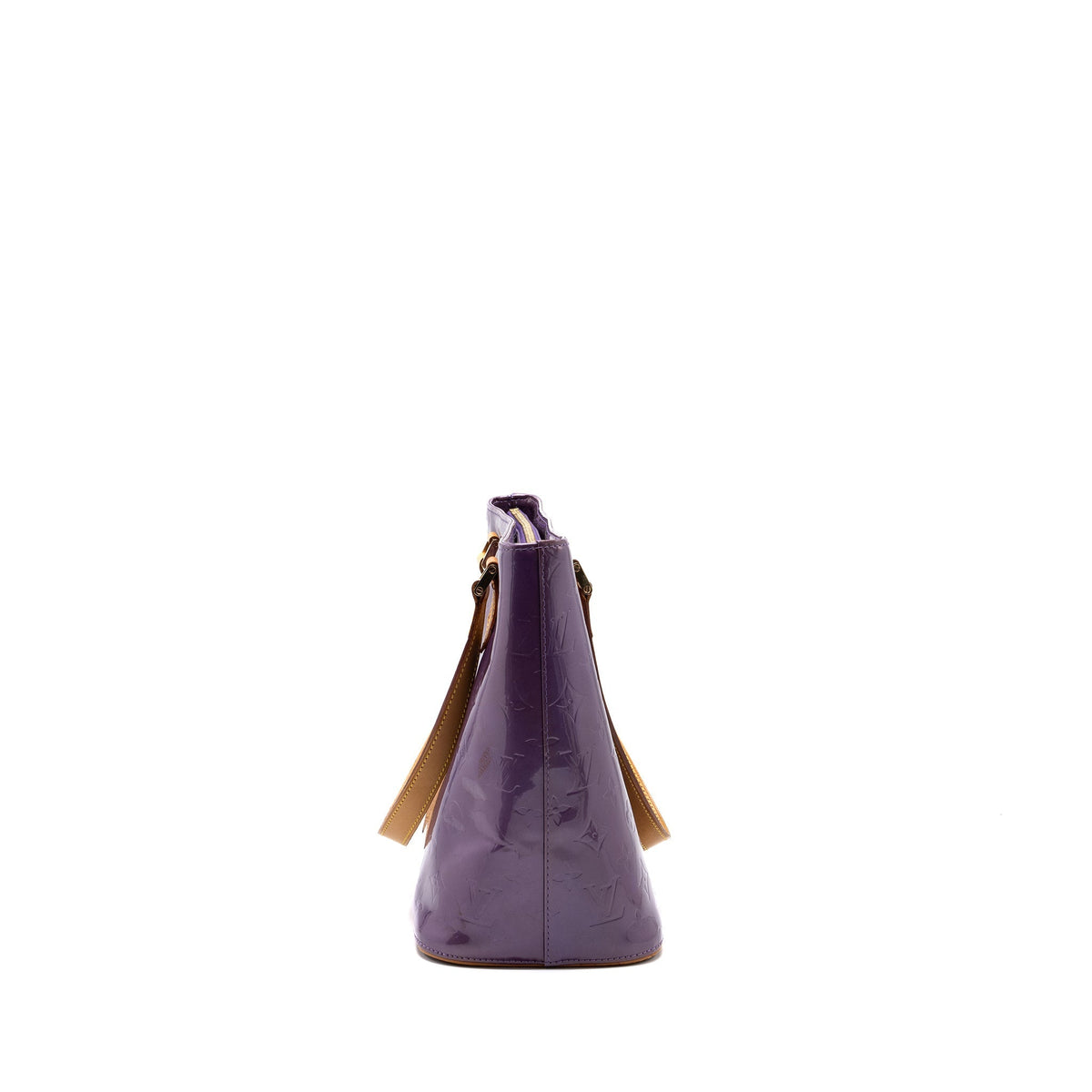 LOUIS VUITTON VINTAGE HOUSTON BAG PATENT PURPLE GHW