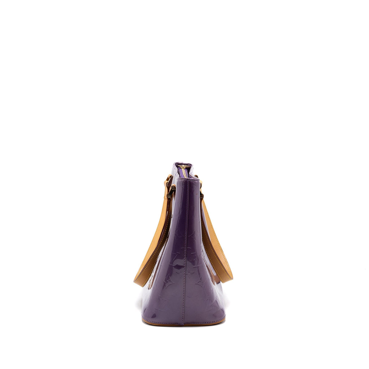 LOUIS VUITTON VINTAGE HOUSTON BAG PATENT PURPLE GHW