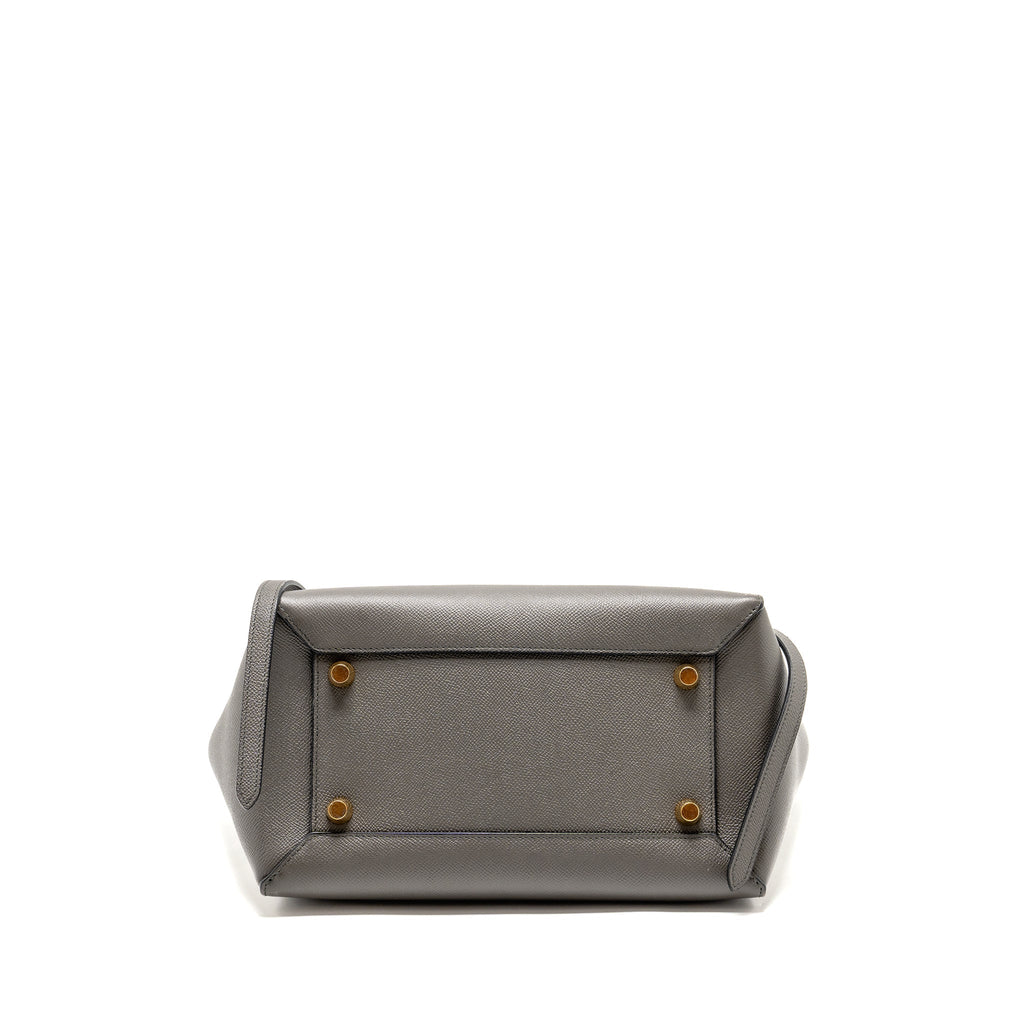 CELINE MINI BELT BAG CALFSKIN GREY GHW