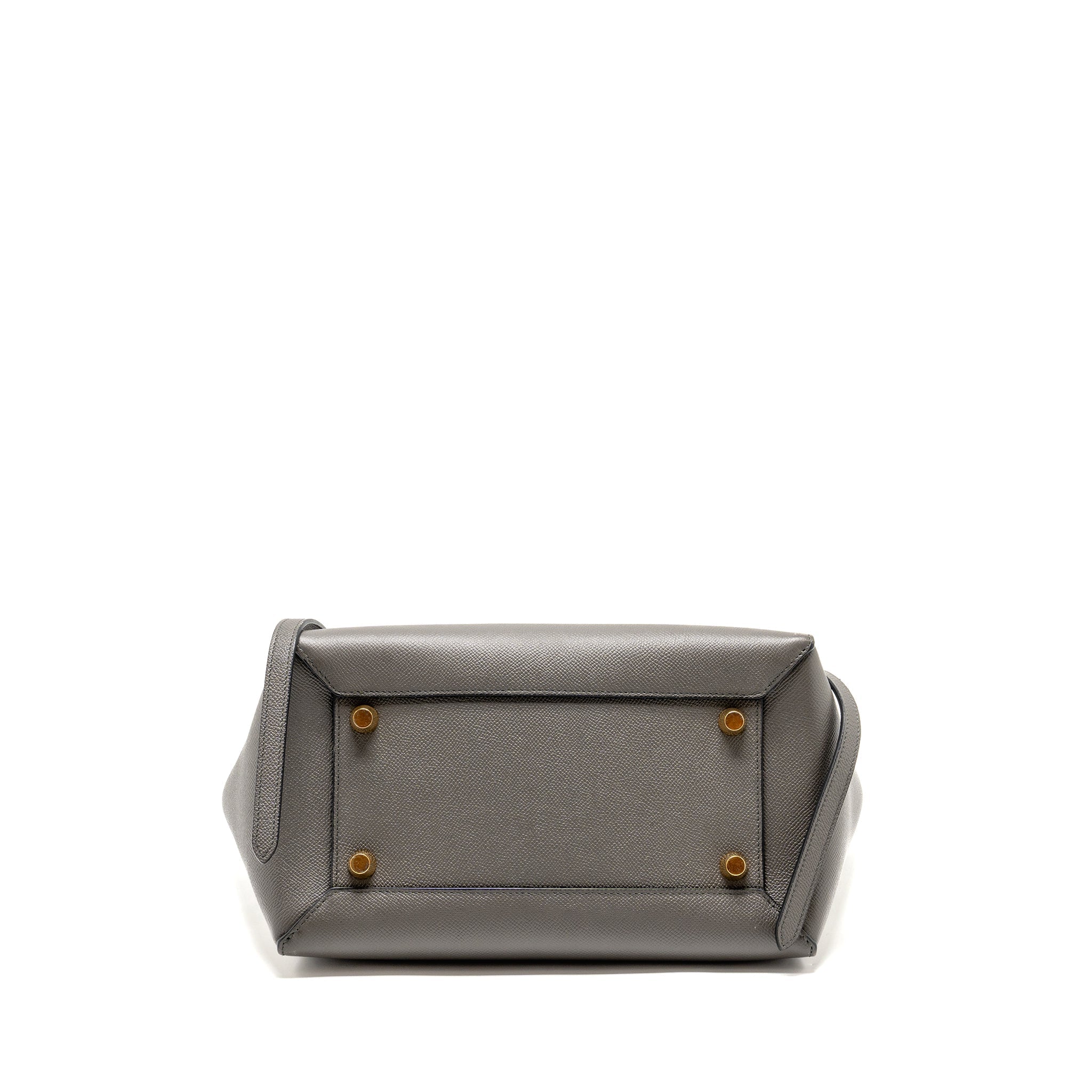 CELINE MINI BELT BAG CALFSKIN GREY GHW
