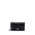 CHANEL MEDIUM CLASSIC FLAP BAG CAVIAR BLACK WITH SHW