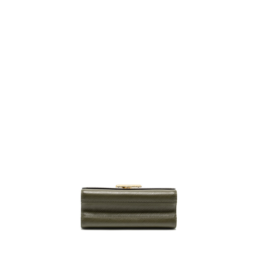 LOUIS VUITTON TWIST MM EPI OLIVE/WHITE GHW