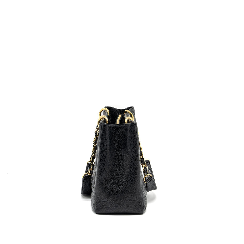 CHANEL GRAND SHOPPING TOTE BAG CAVIAR BLACK GHW