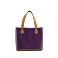 LOUIS VUITTON VINTAGE HOUSTON BAG PATENT PURPLE GHW