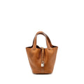 HERMES PICOTIN 18 LOCK BAG BARENIA FAUBOURG FAUVE SHW