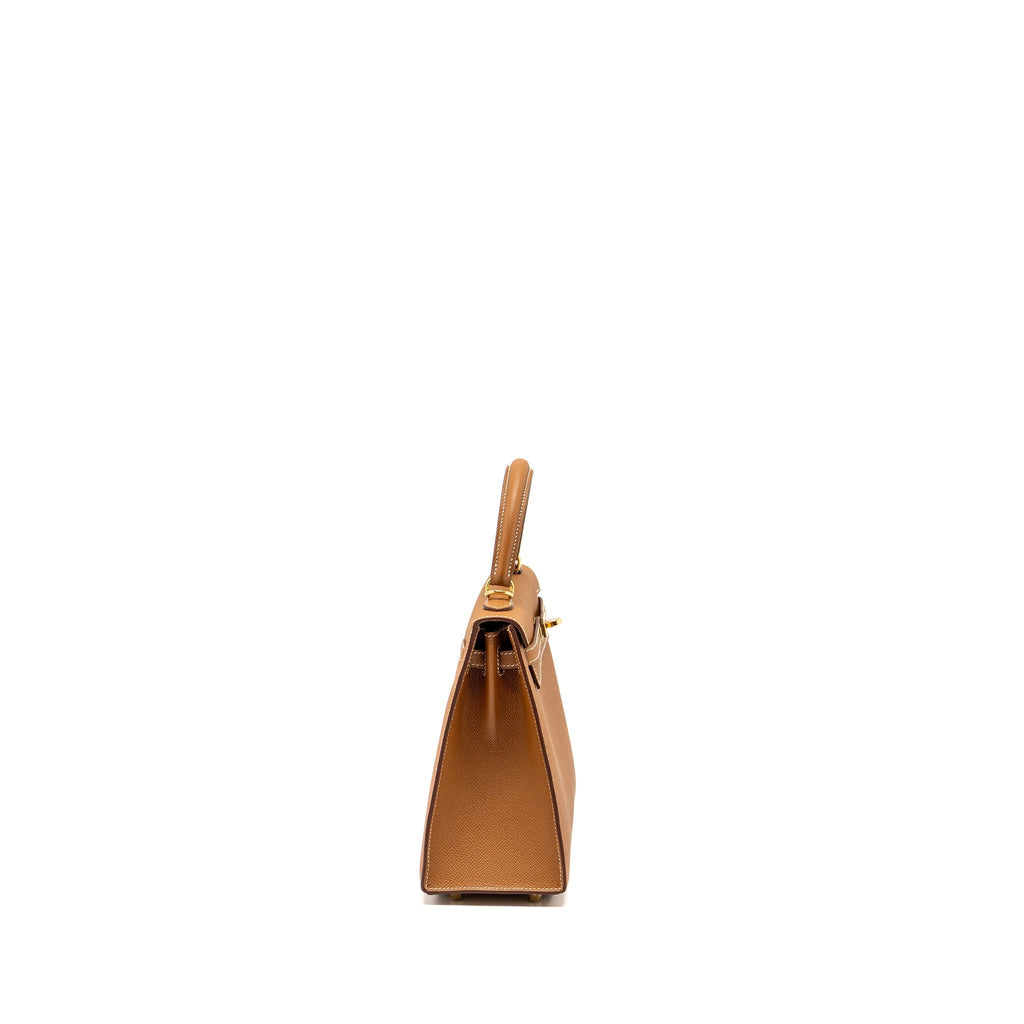 HERMES KELLY 25 SELLIER EPSOM GOLD GHW