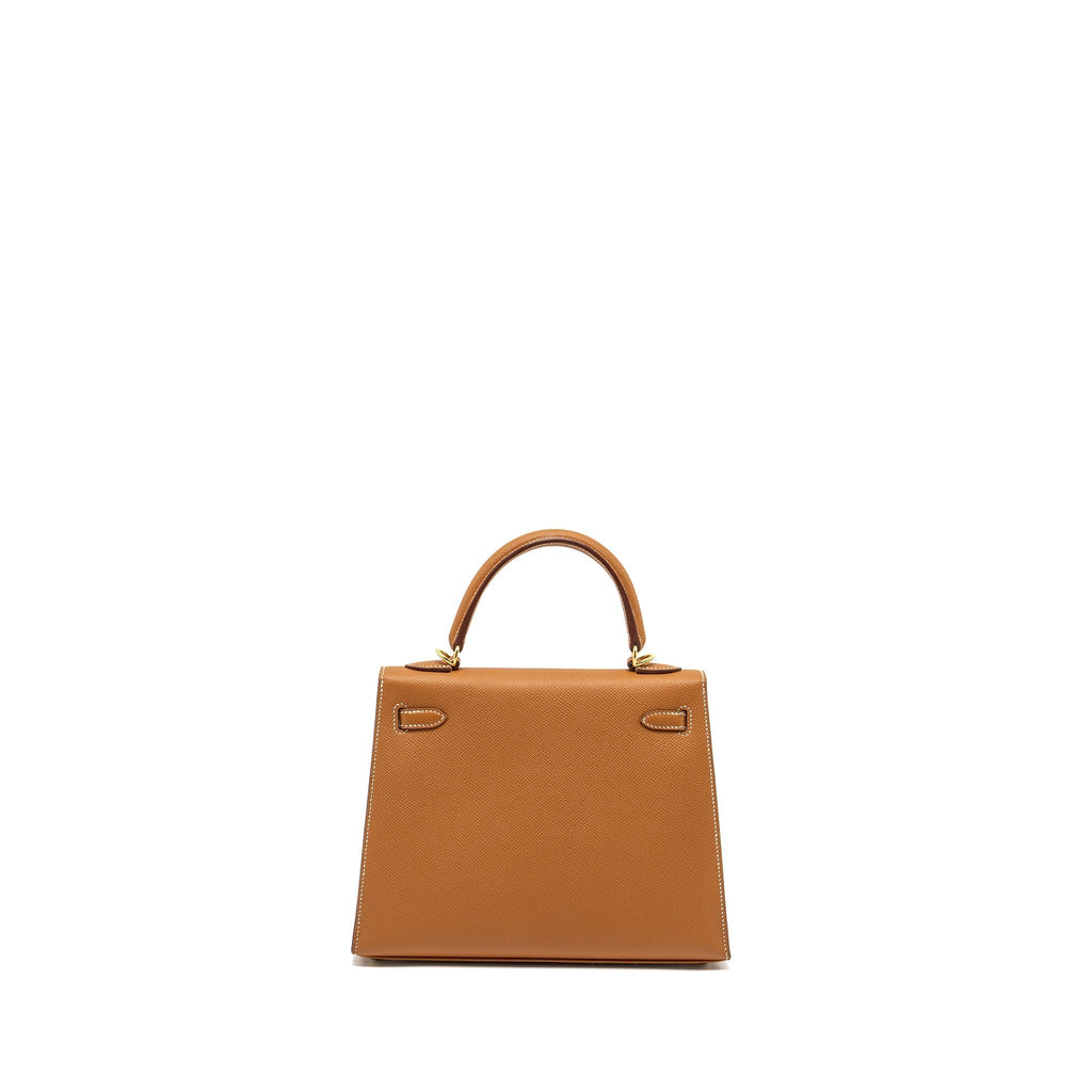 HERMES KELLY 25 SELLIER EPSOM GOLD GHW