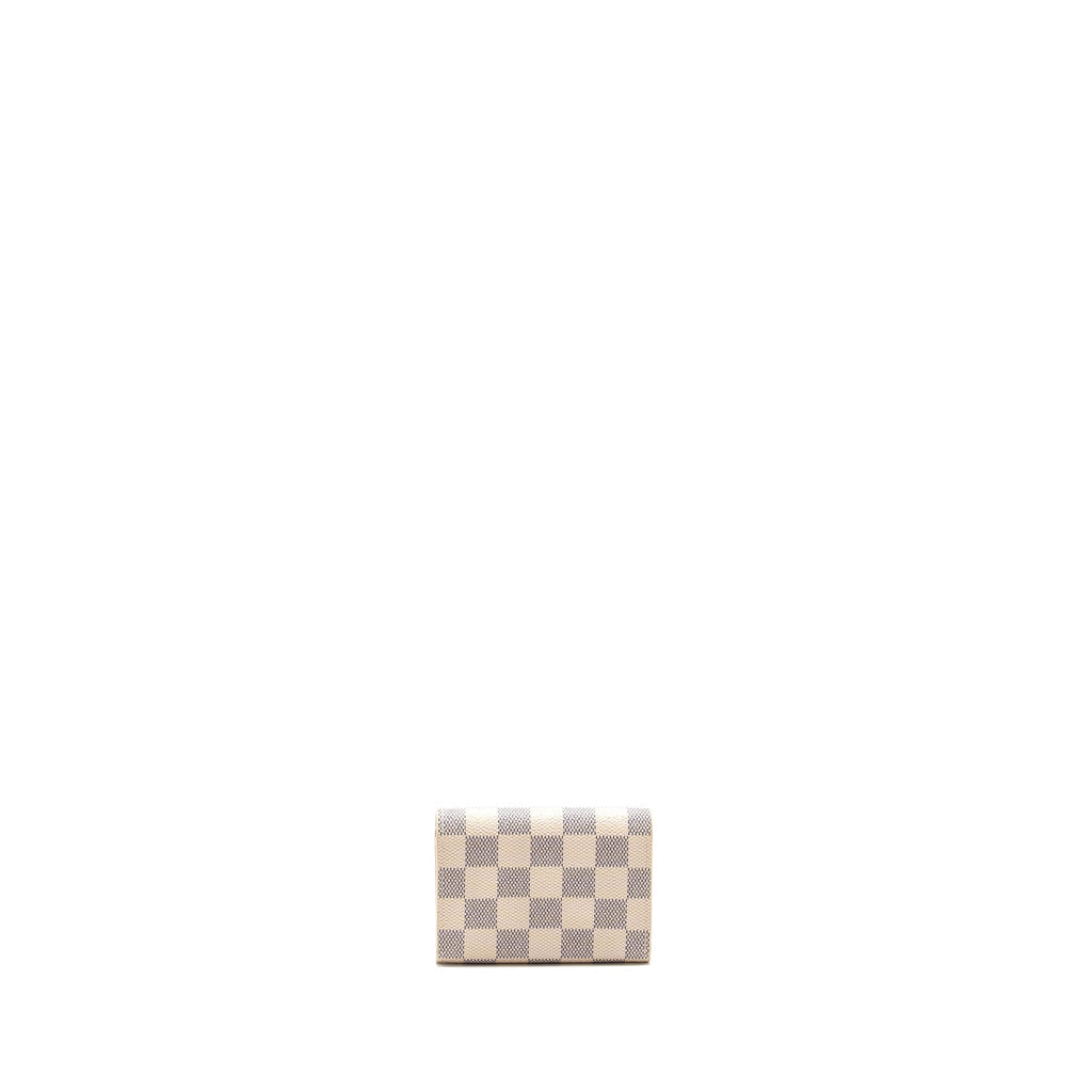 LOUIS VUITTON ROSALIE COIN PURSE DAMIER AZUR CANVAS GHW