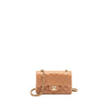 CHANEL MINI RECTANGULAR FLAP BAG LAMBSKIN DARK BEIGE LGHW