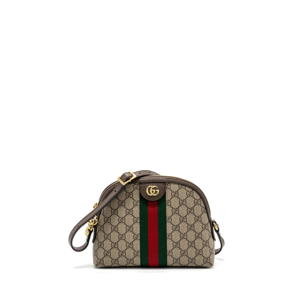 GUCCI OPHIDIA SHOULDER BAG GG SUPREME CANVAS GHW
