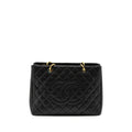 CHANEL GRAND SHOPPING TOTE/GST CAVIAR BLACK GHW