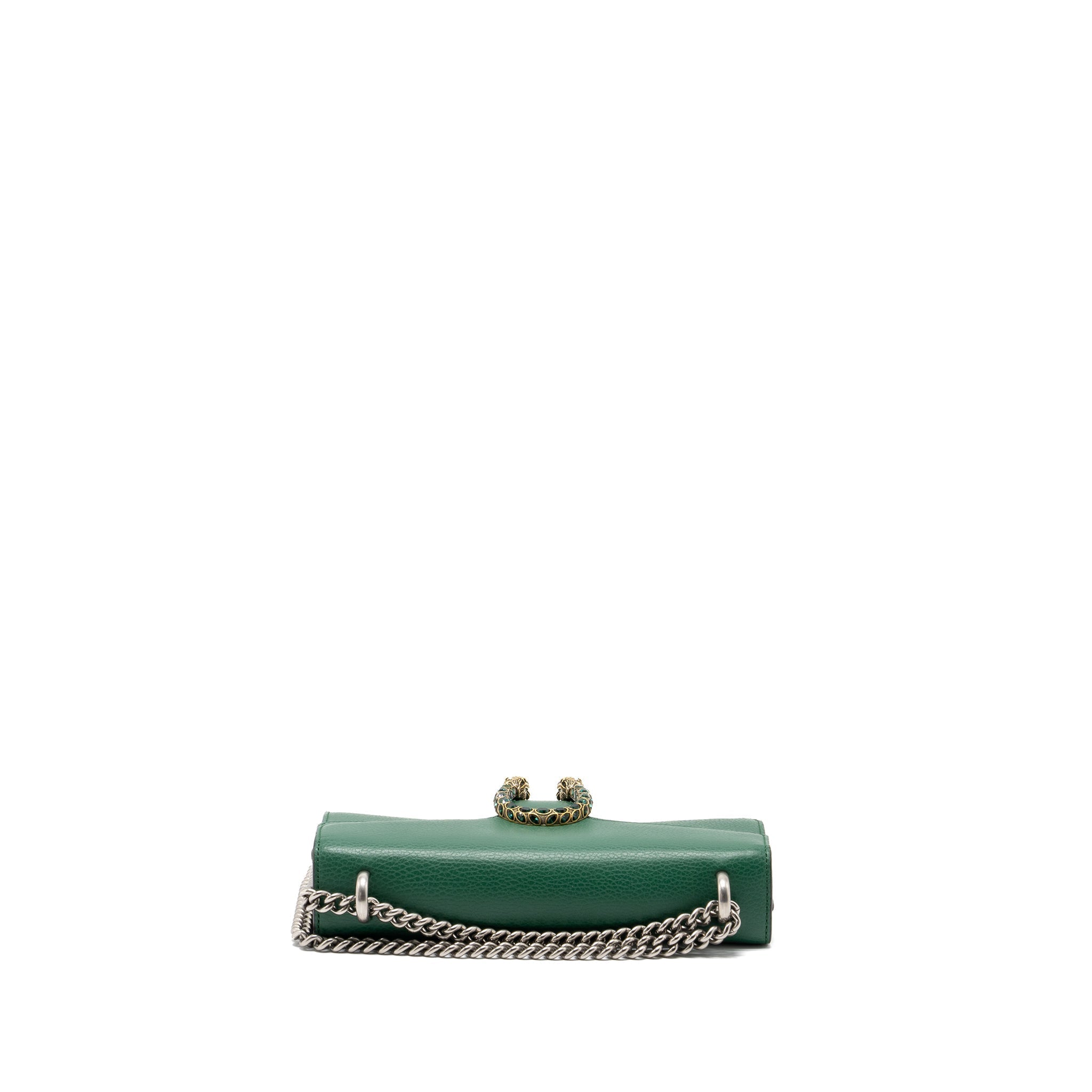 GUCCI DIONYSUS SHOULDER BAG CALFSKIN GREEN GHW