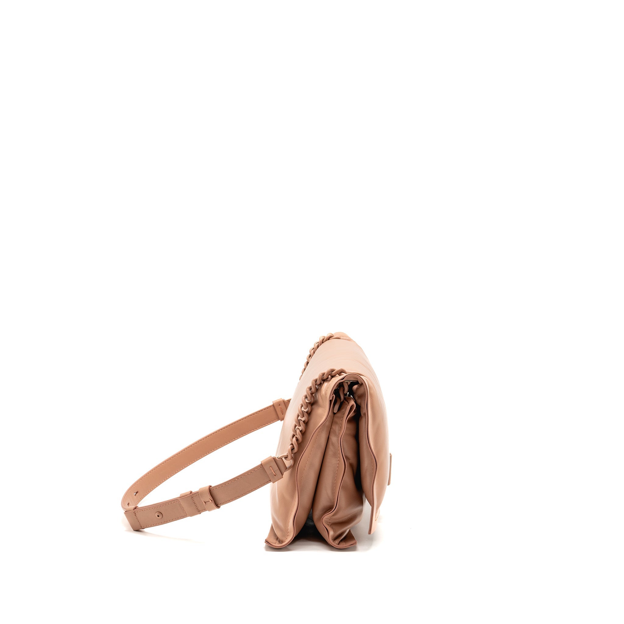 SALVATORE FERRAGAMO VIVA BOW SHOULDER BAG LEATHER DUST PINK SHW