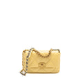CHANEL SMALL 19 BAG LAMBSKIN YELLOW MULTICOLOUR HARDWARE (MICROCHIP)