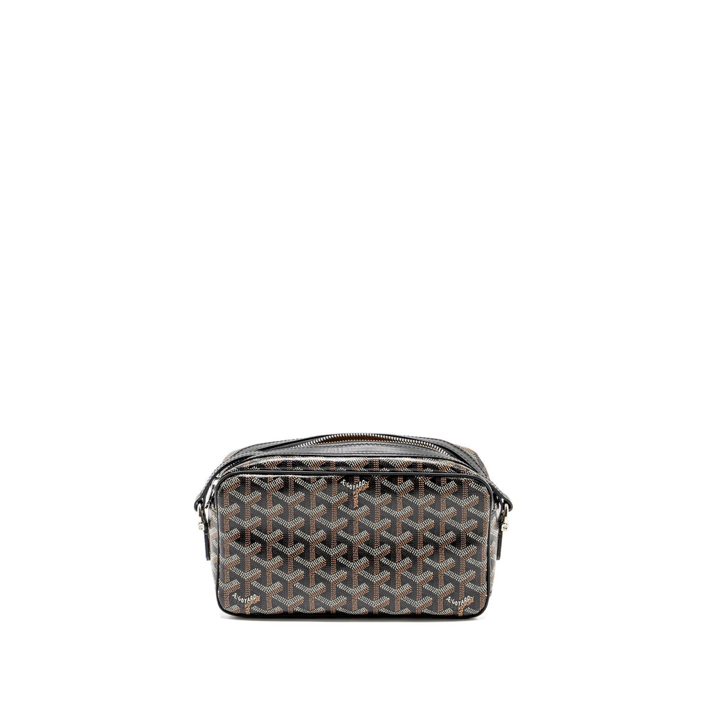 GOYARD CAP VERT PM CROSSBODY BAG GOYARDINE CANVAS/LEATHER BLACK SHW