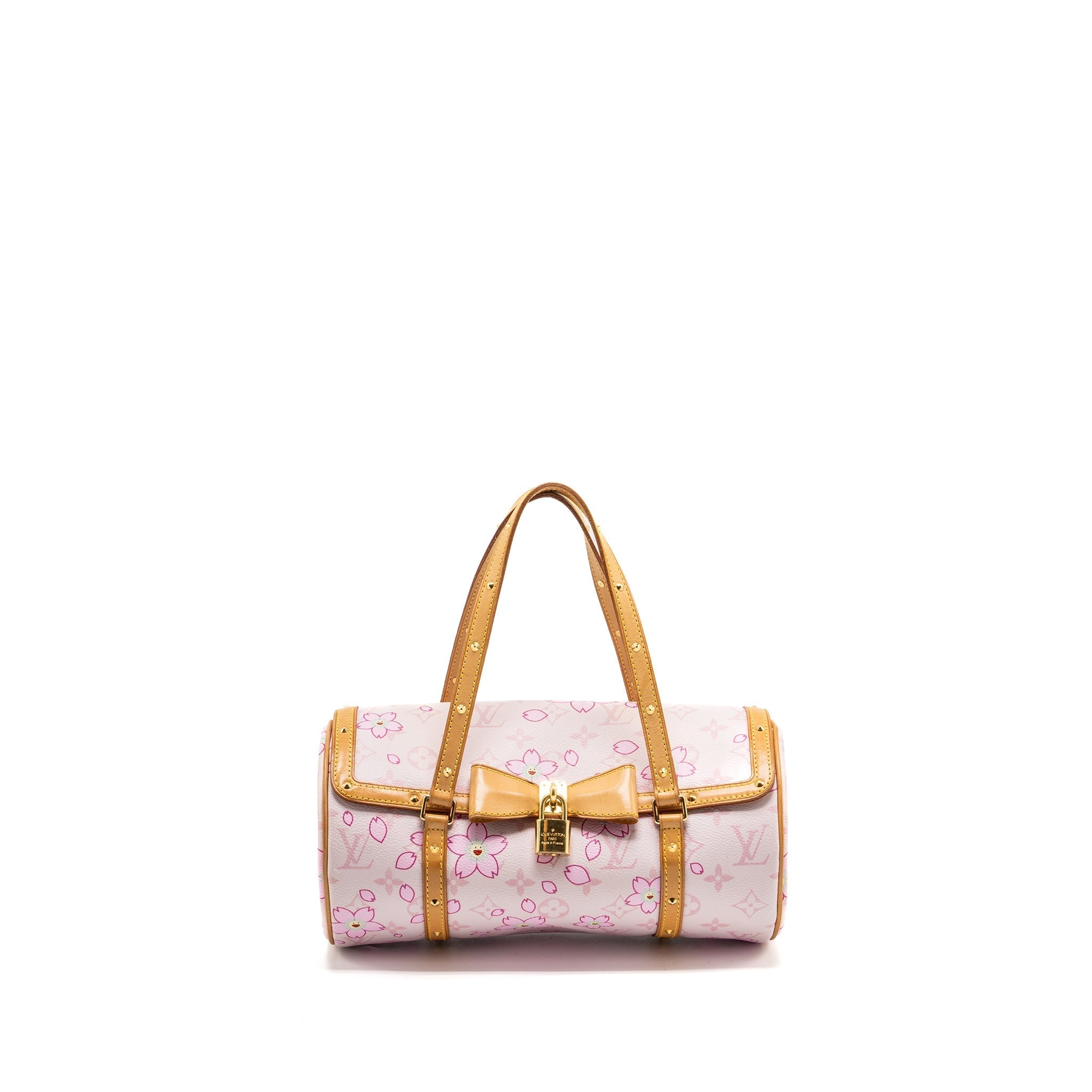 LOUIS VUITTON LIMITED EDITION CHERRY BLOSSOM PAPILLON BAG MONOGRAM CANVAS PINK GHW