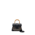 GOYARD SAIGON MINI GOYARDLINE CANVAS BLACK/MULTICOLOUR SHW