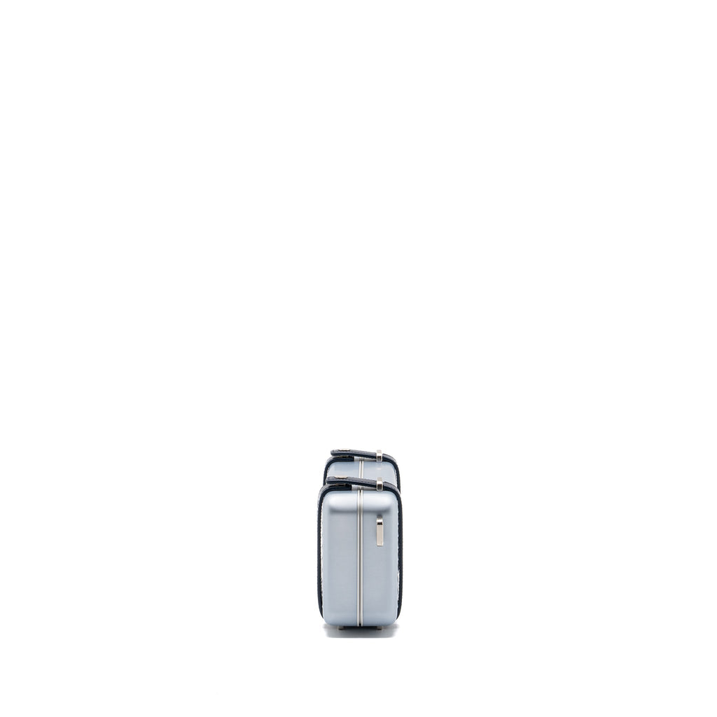 DIOR X RIMOWA CLUTCH TRUNK BAG ALUMINIUM / CALFSKIN SILVER / BLACK SHW