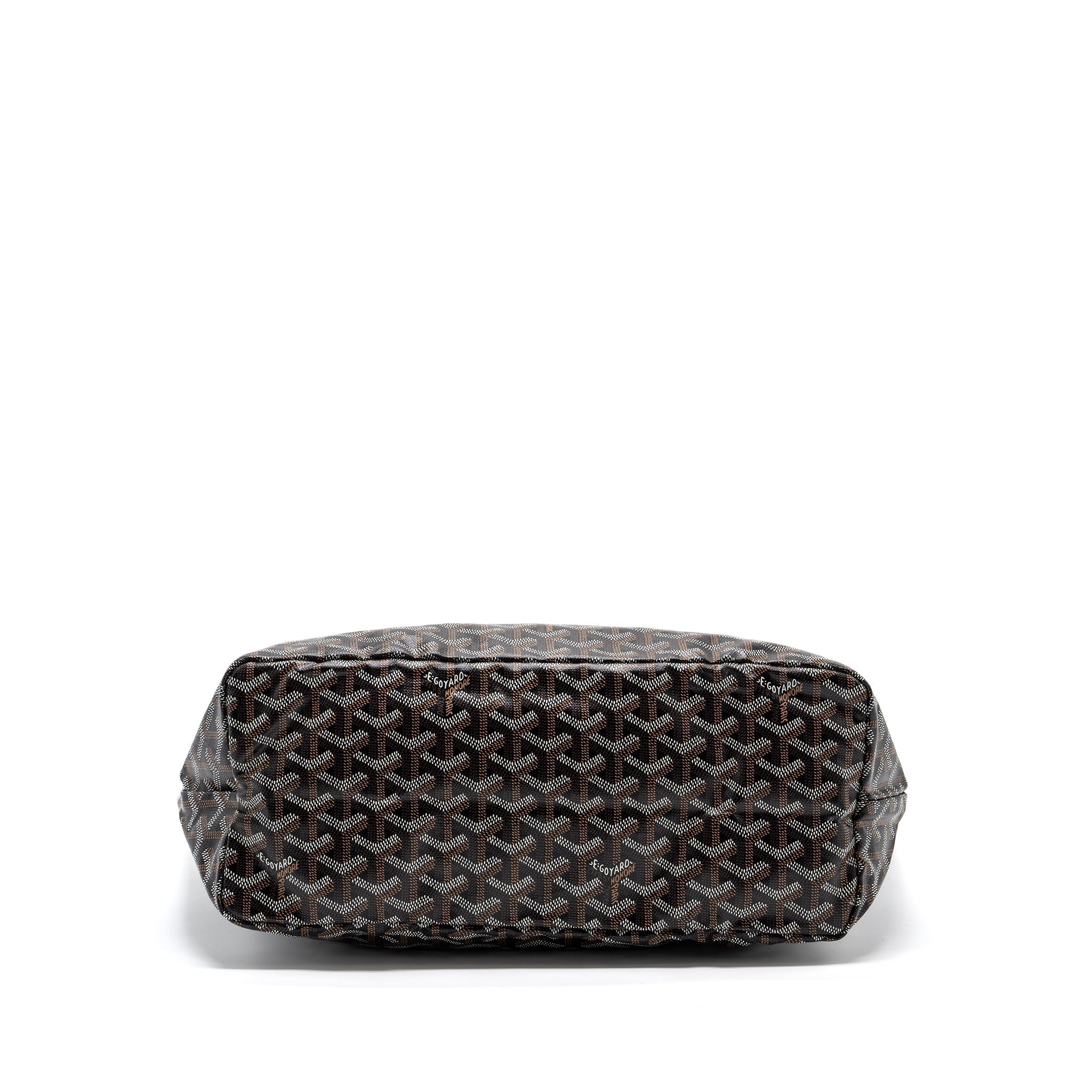 GOYARD SAINT LOUIS PM TOTE BAG GOYARDINE CANVAS BLACK / MULTICOLOR