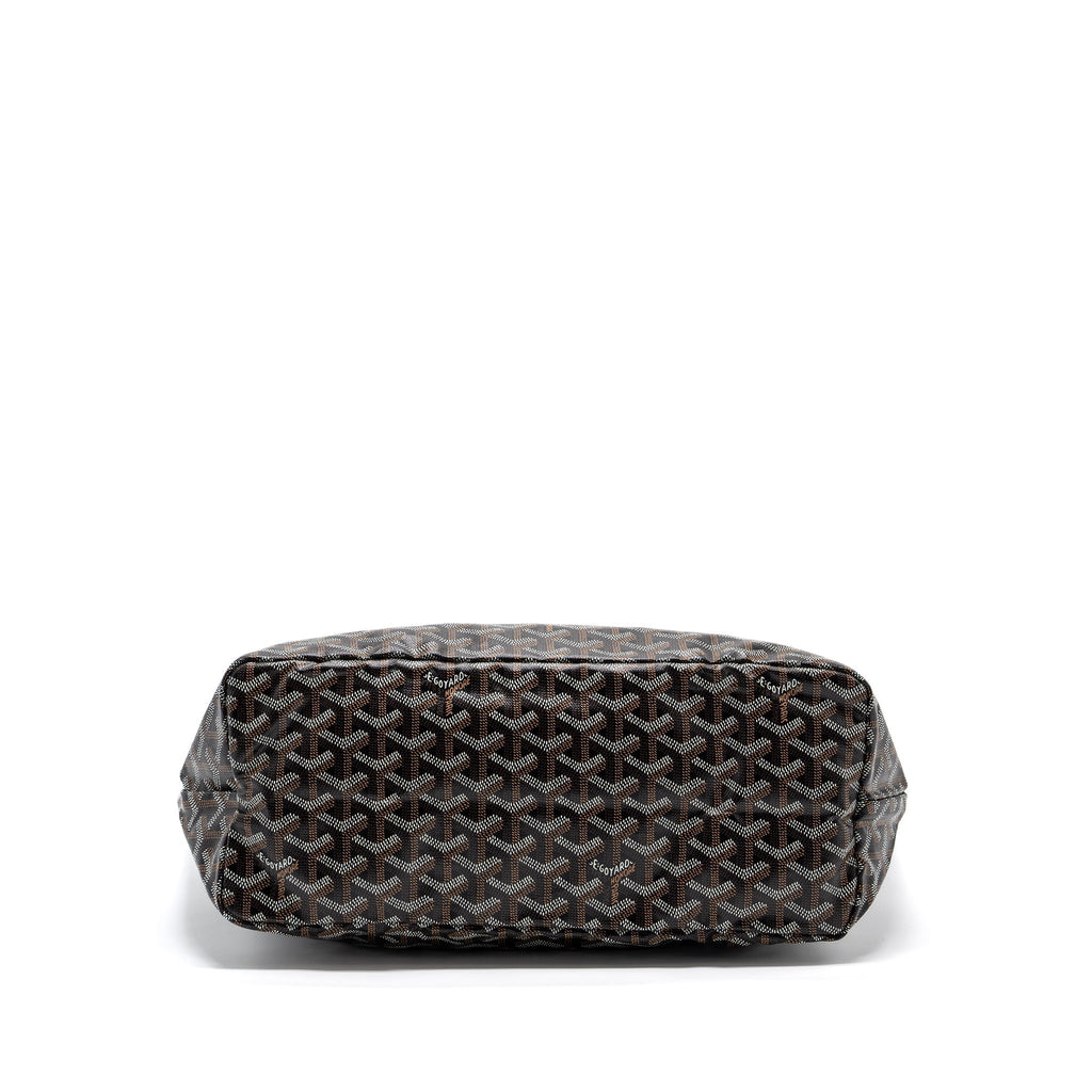 GOYARD SAINT LOUIS PM TOTE BAG GOYARDINE CANVAS BLACK /MULTICOLURED SHW