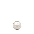 CHANEL 23C ROUND CLUTCH LAMBSKIN WHITE LGHW (MICROCHIP)