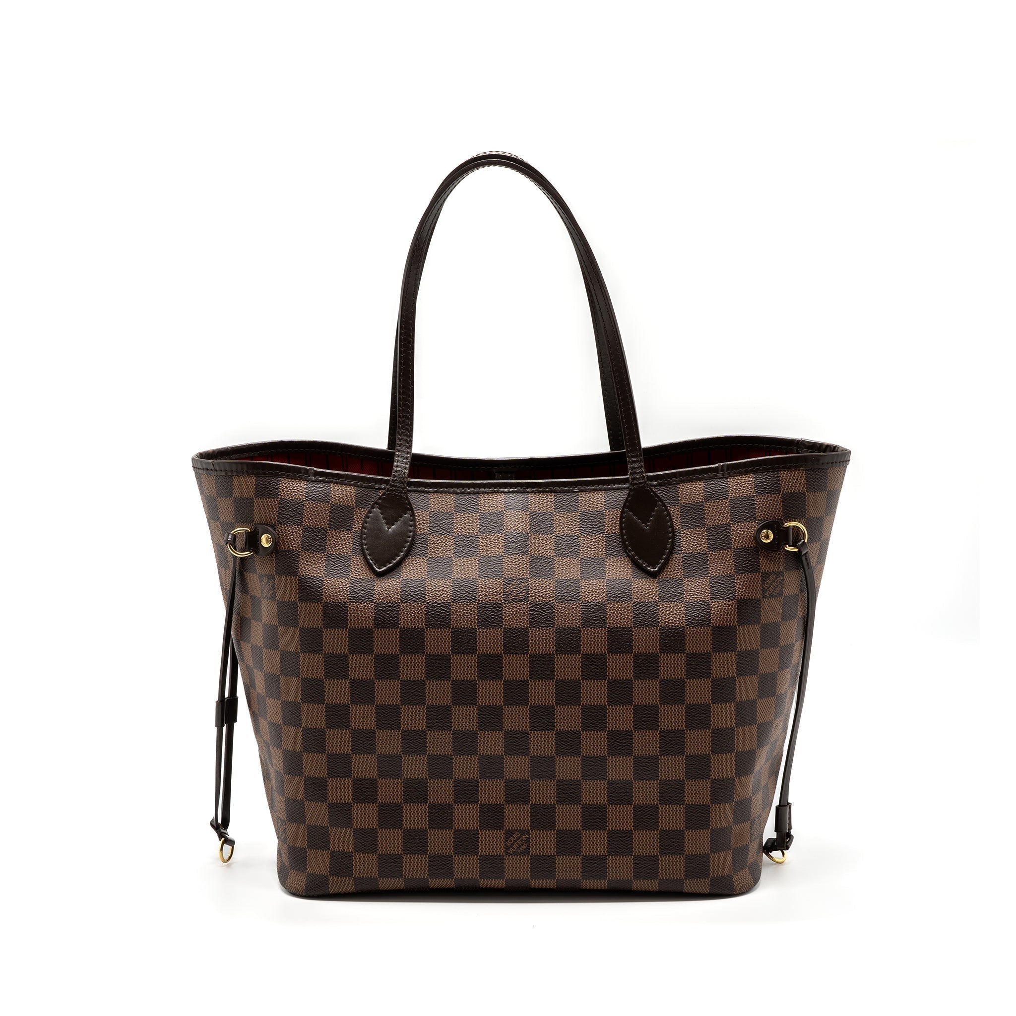 LOUIS VUITTON NEVERFULL MM DAMIER EBENE GHW