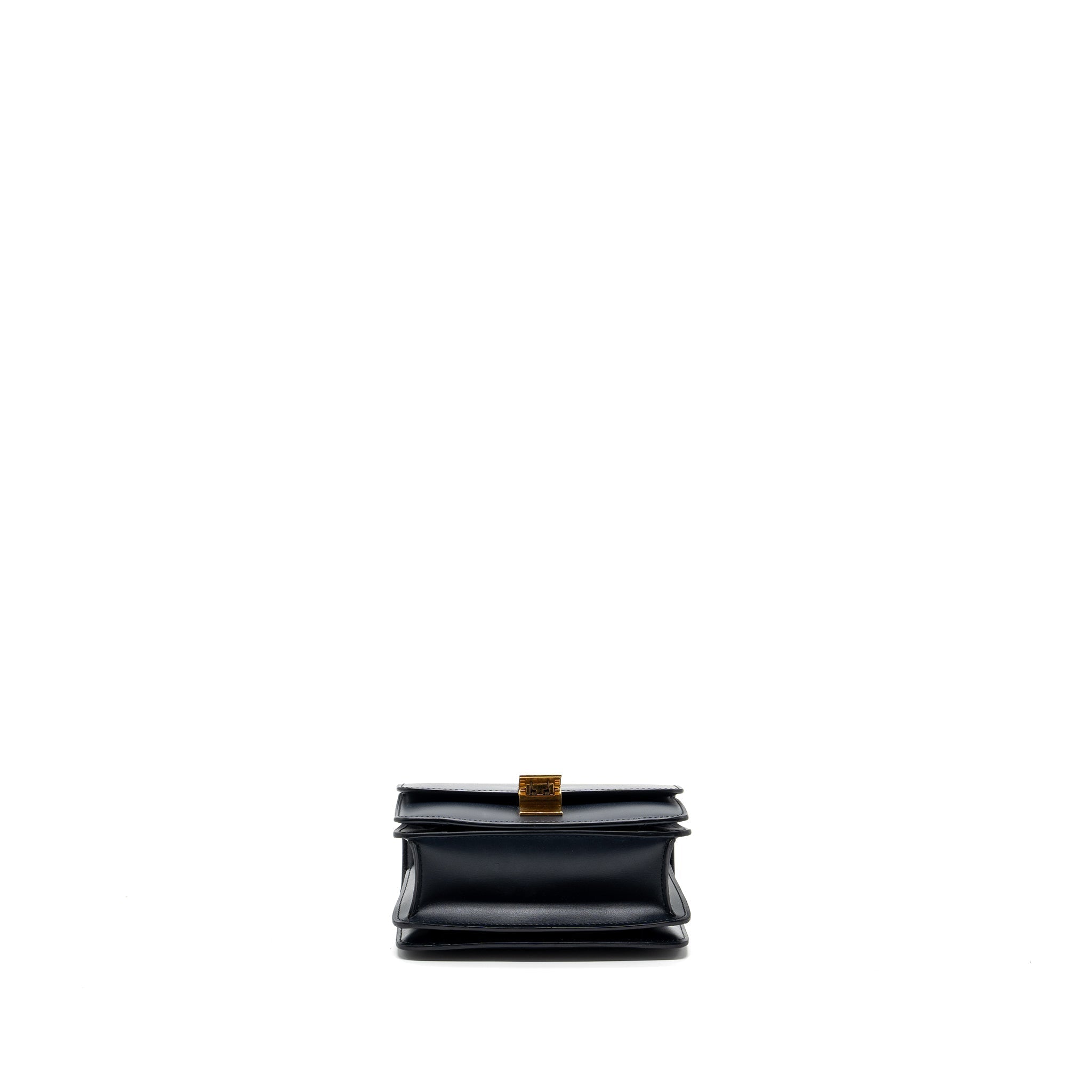 CELINE MINI BOX BAG CALFSKIN DARK BLUE GHW