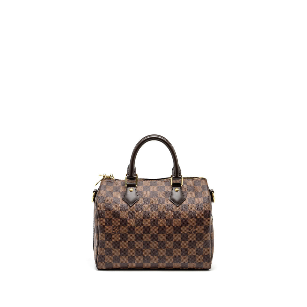 LOUIS VUITTON SPEEDY BANDOULIERE 25 DAMIER EBENE GHW