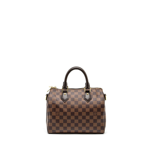 LOUIS VUITTON SPEEDY BANDOULIERE 25 DAMIER EBENE GHW