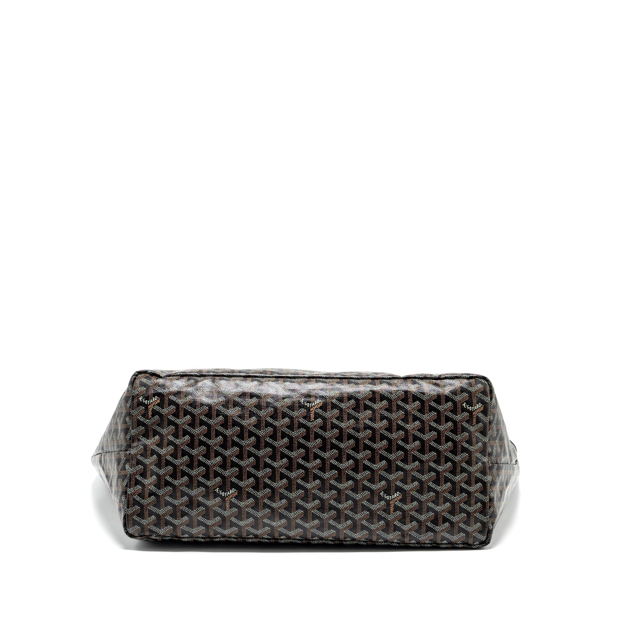 GOYARD SAINT LOUIS GM TOTE BAG GOYARDLINE CANVAS BLACK SHW