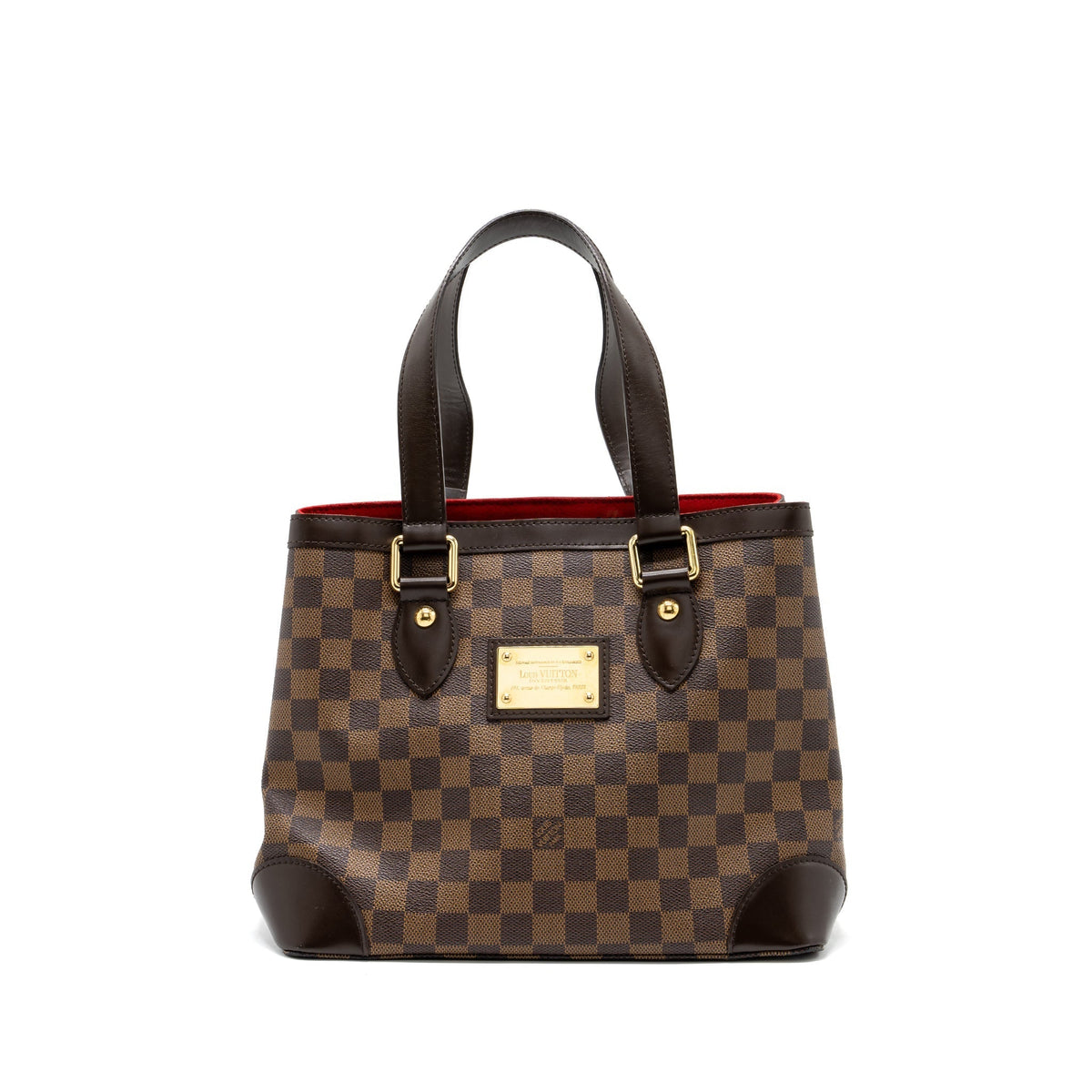 LOUIS VUITTON HAMPSTEAD TOTE BAG DAMIER EBENE GHW