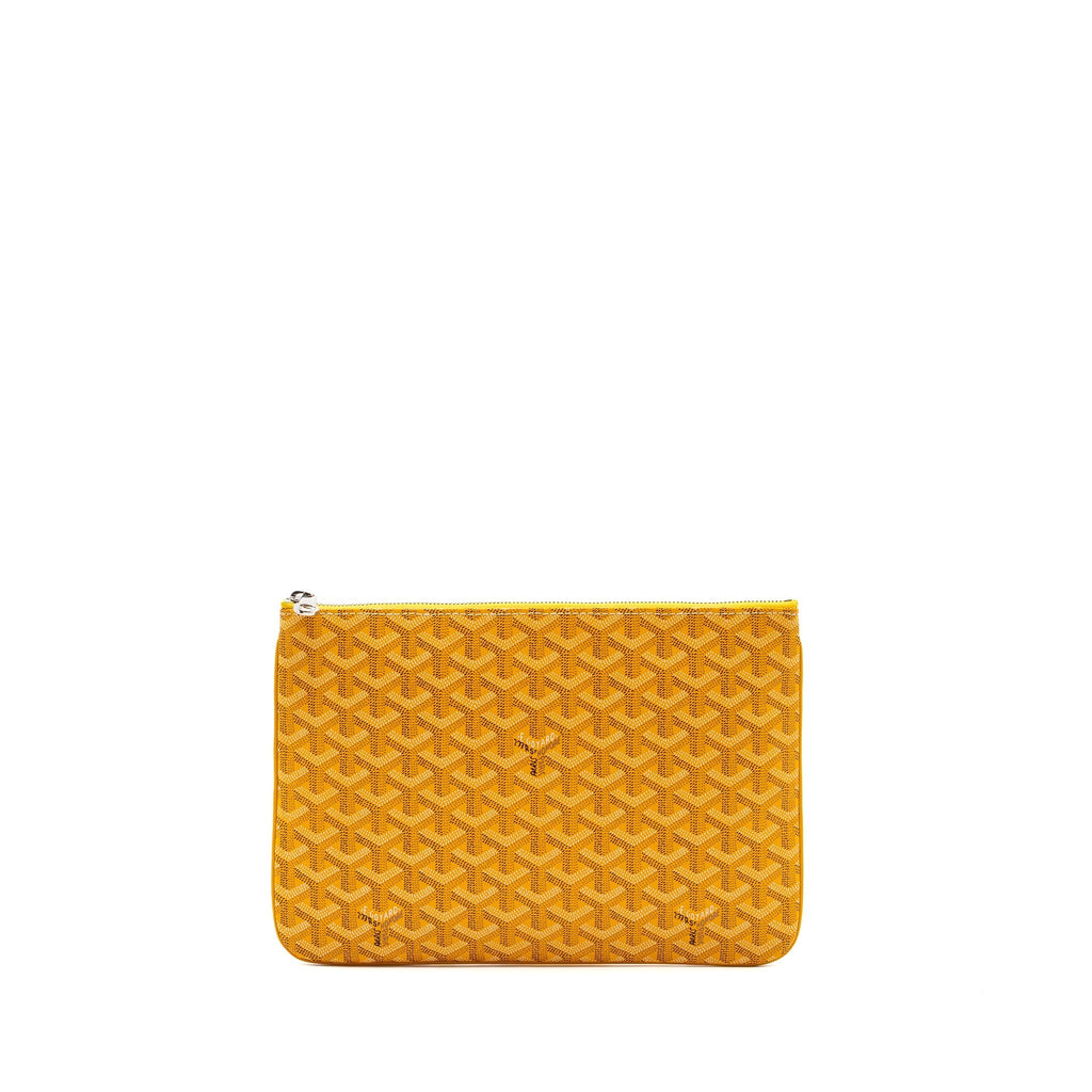 GOYARD CLUTCH BAG CANVAS YELLOW SHW