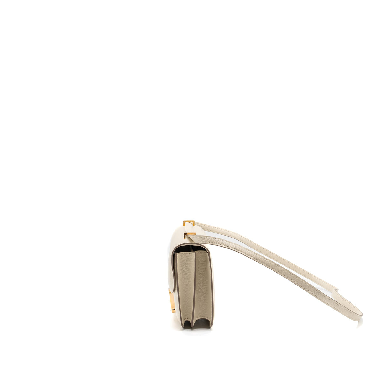 Hermes mini constance epsom craie GHW