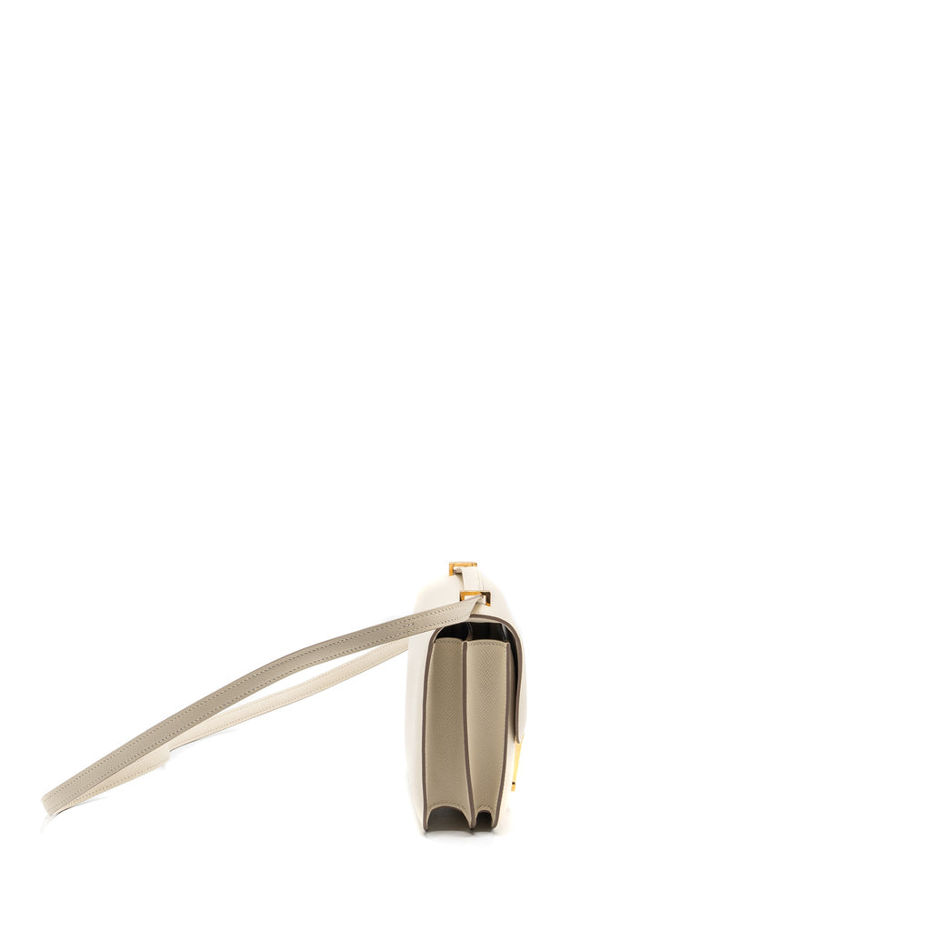 Hermes mini constance epsom craie GHW