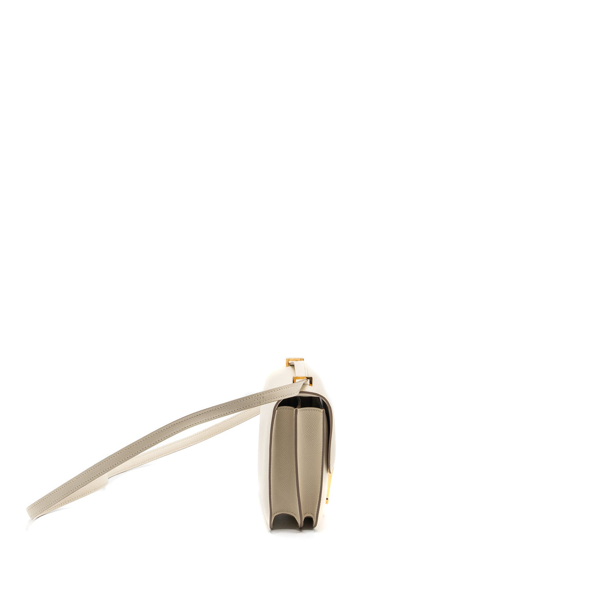 Hermes mini constance epsom craie GHW