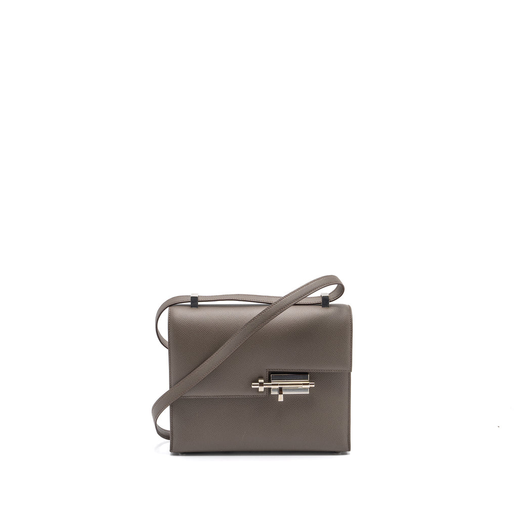 Hermes verrou 21 epsom gris etain SHW
