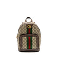 GUCCI SMALL GG OPHIDIA BACKPACK GG SUPREME CANVAS/ CALFSKIN GHW