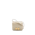 Hermes mini constance epsom craie GHW